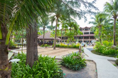 lüks otel resort arka plan üzerinde Kapat