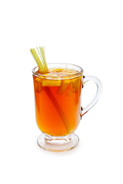 Saisonale Aroma Teetasse Isoliert Auf Weißem Hintergrund — Stockfoto