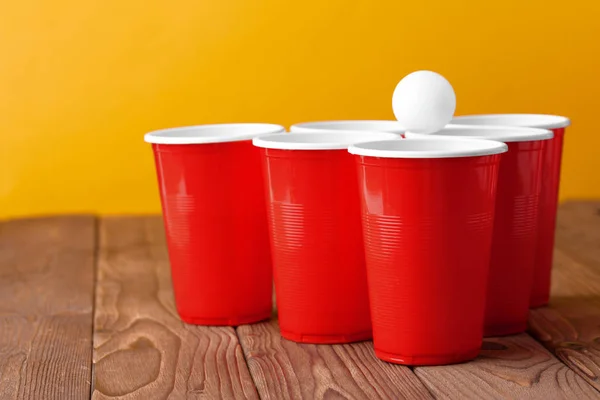 College Party Sport Beer Pong Royalty Free Stock Photos