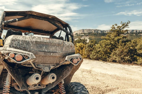 Nahaufnahme Der Rückansicht Des Atv Quads — Stockfoto