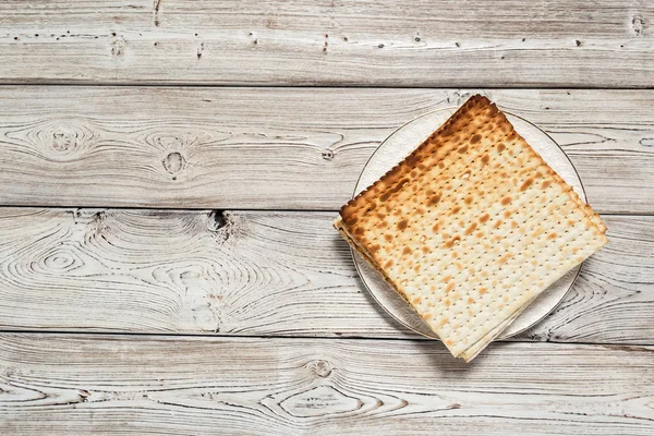 Páscoa Tradicional Judaica Pão Matzo — Fotografia de Stock