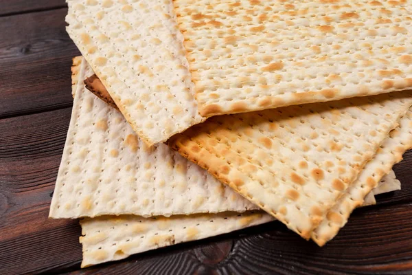 Geleneksel Yahudi Fısıh Hamursuz Ekmek Ekmek — Stok fotoğraf