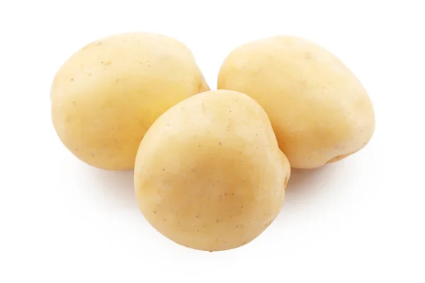 Aardappelen Geïsoleerd Witte Achtergrond — Stockfoto