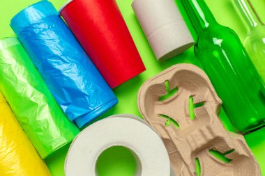 atık malzemeleri, kağıt, plastik, polietilen