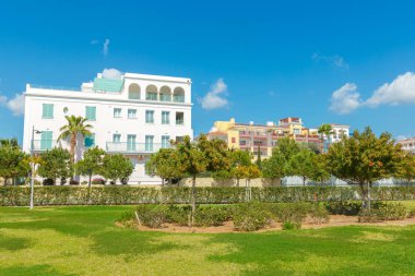 lüks otel resort arka plan üzerinde Kapat