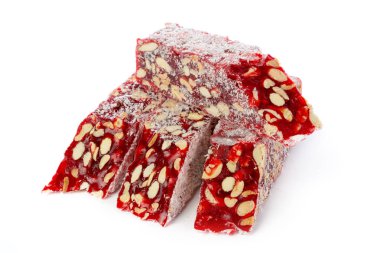 Türk tatlılar üzerinde beyaz izole kapatmak.