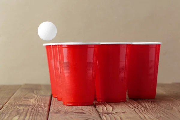 College party sport, beer pong