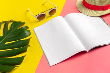 Yazma günlük yaz plaj tatil kavramı