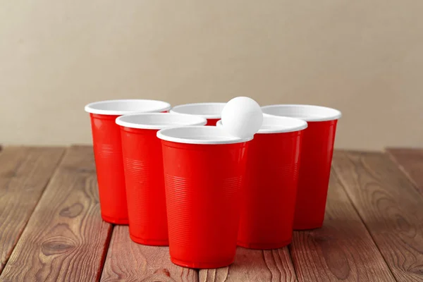 College party sport, beer pong