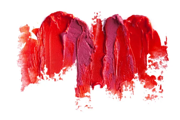 Bunte Lippenstift Isoliert Auf Weißem Hintergrund — Stockfoto