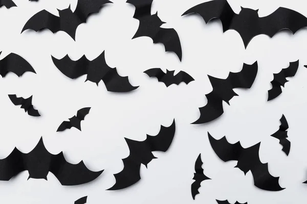Halloween Concept Décoration Chauves Souris Papier Volant — Photo