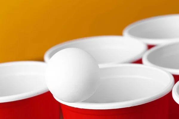 College party sport, beer pong