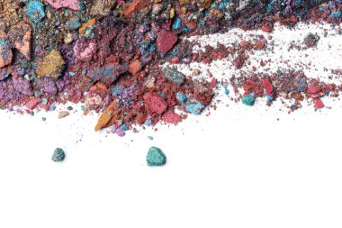 Beyaz arka plan üzerinde izole renkli kaptırdın.