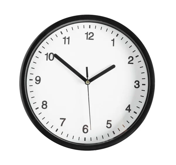 Simple Classic Black White Wall Clock — Stock Photo, Image