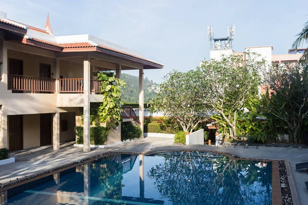 lüks otel resort arka plan üzerinde Kapat