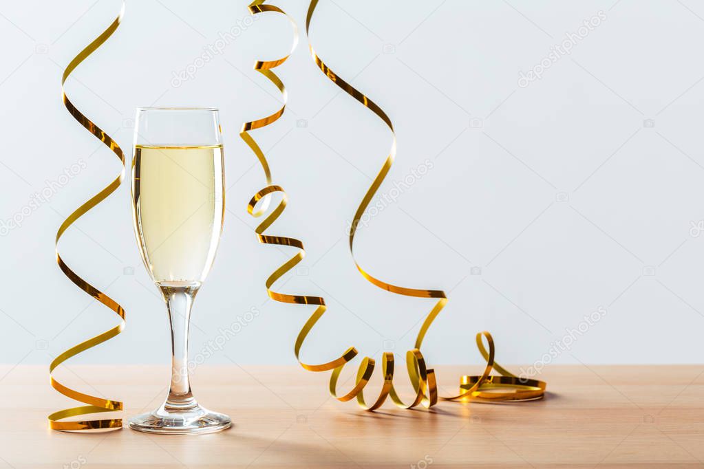 New years eve celebration background with champagne