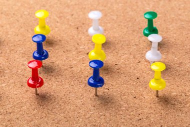 Arka plan ve renkli pinler için PIN Yönetim Kurulu dokusu