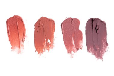 Beyaz arkaplanda ruj izi