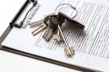 Sözleşme formunu, ev veya apartman dairesi kavramı alış ve satış