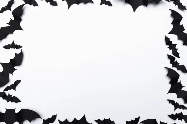 ハロウィーンと装飾の概念 紙コウモリ — ストック写真