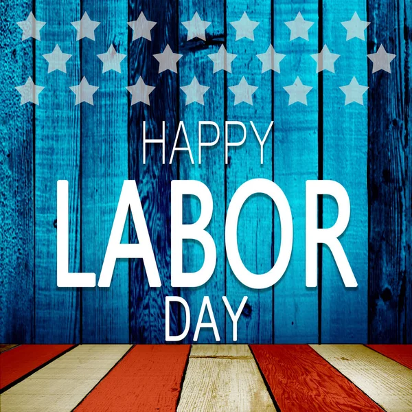 Buon Labor Day Banner Sfondo Patriottico Americano — Foto Stock