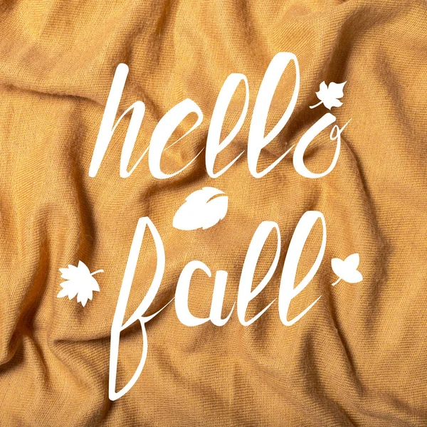 Hello Fall Message Background Close — Stock Photo, Image