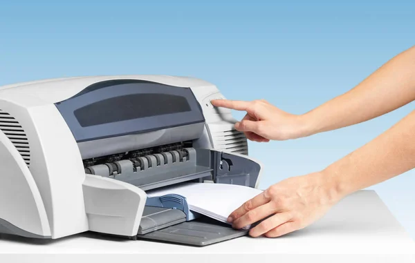 Drucker Kopierer Scanner Bürotisch — Stockfoto