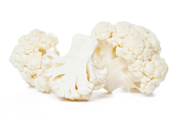 Coliflor Pieza Aislada Blanco — Foto de Stock