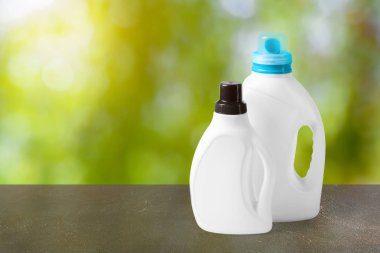 Temizleme ürünleri, masada yakın çekim