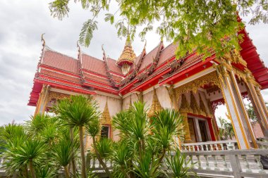 gündüz cephe manzaraya tapınağın Pai, Tayland 