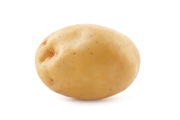 Närbild Potatis Isolerad Vit Bakgrund — Stockfoto