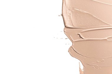 Sıvı temel beyaz arka plan üzerinde leke.