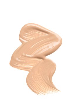 Sıvı temel beyaz arka plan üzerinde leke.