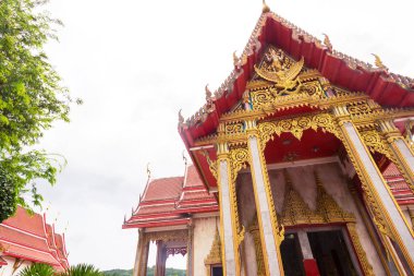 gündüz cephe manzaraya tapınağın Pai, Tayland 