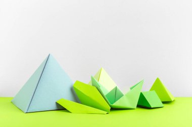 Renkli geometrik arka plan yakın kadar yumuşak odak