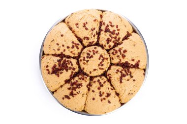 Beyaz arkaplanda Türk zevki izole edilmiş 