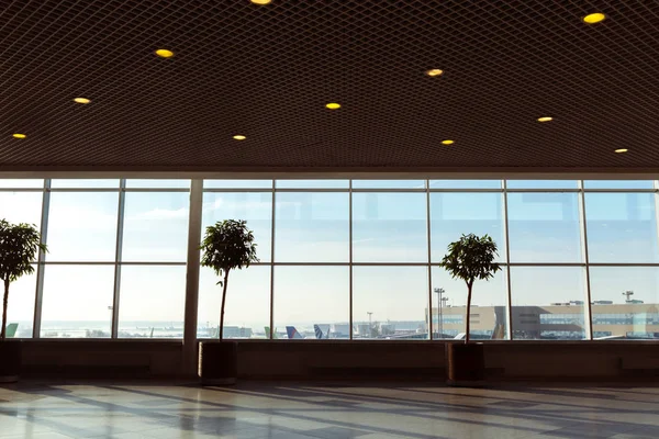 Diurno Tiro Aeroporto Para Fundo — Fotografia de Stock