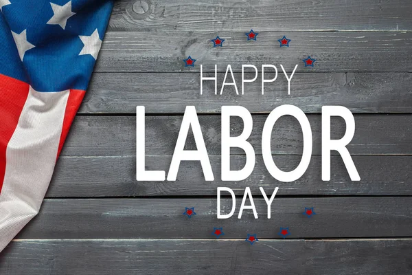 Banner Happy Labor Day Americké Vlastenecké Zázemí — Stock fotografie