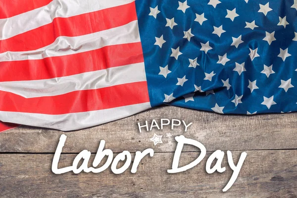 Banner Happy Labor Day Americké Vlastenecké Zázemí — Stock fotografie