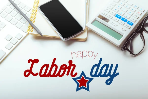 Labor day composition, holiday concept