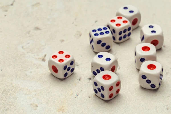 Risk Concept Playing Dice — Stock Photo, Image