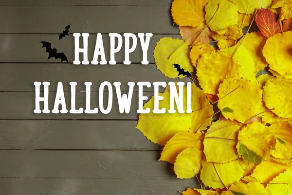 Happy Halloween Tekst Concept Vakantie — Stockfoto