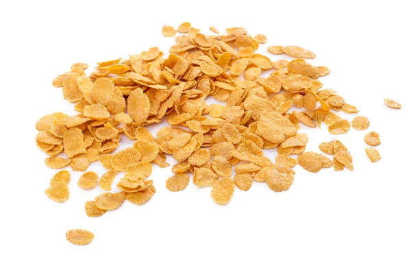 Corn Flakes Assortment Isolated White Background — Stock Photo, Image