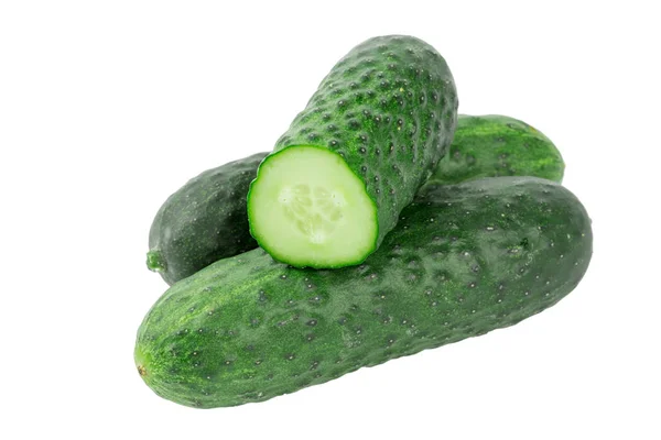 Cucumber Isolated White Background — Stock Photo, Image