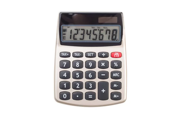 Kalkulačka Bílém Pozadí — Stock fotografie
