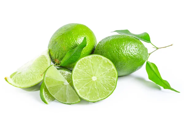 Lime Isolated White Background — Stock Photo, Image