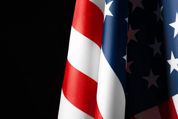 Prachtig Zwaaiende Ster Gestreepte Amerikaanse Vlag — Stockfoto