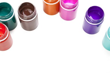 Sanat için plastik boya şişeleri