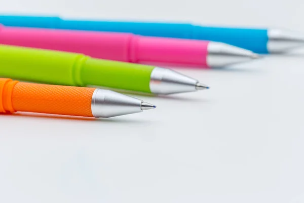 Σύνολο Συσκευών Τύπου Πένας Που Απομονώνονται Λευκό Φόντο — Φωτογραφία Αρχείου