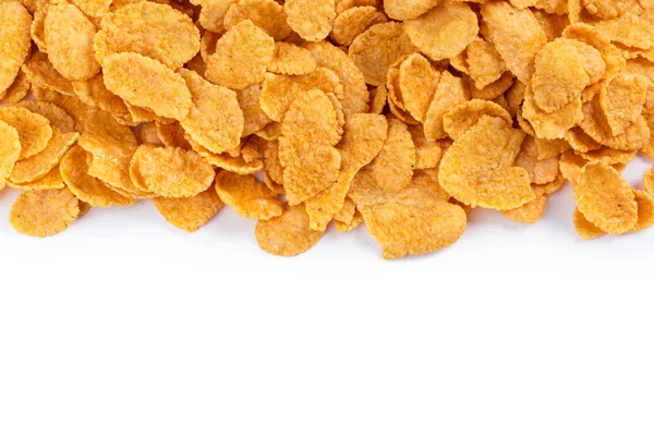 Corn Flakes Assortment Isolated White Background — Stock Photo, Image